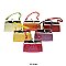 Pack of 12 Regular Coin Purses with Crocodile Skin Design