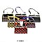 Pack of 12 Regular Coin Purses with Checkered Design