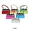 Pack of 12 Regular Coin Purses with Glossy Design