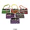 Pack of 12 Regular Coin Purses in Floral Design