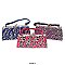 Pack of 12 Large Coin Purses in Leopard Design