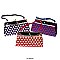 Pack of 12 Large Coin Purses  in Polka dots Design