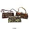 Pack of 12 Large Coin Purses Floral Design