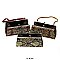 Pack of 12 Large Coin Purses Floral Design