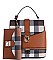 CHECK TWO TONE BACKPACK 2PC SET