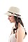 PYTHON BAND AND BOW WOVEN SUN HAT
