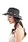 PYTHON BAND AND BOW WOVEN SUN HAT