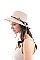 PYTHON BAND AND BOW WOVEN SUN HAT
