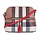 COLOR BLOCK PLAID CHECK CROSSBODY BAG