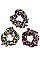 Pack of 12 (pieces) Assorted Leopard Scrunchie