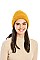 SOLID COLOR TEXTURED BEANIE