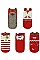 PACK OF 12 CHIC CHRISTMAS THEME SOCKS