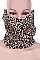 PACK OF 12 FASHION 2 IN 1 LEOPARD SCARF AND NECK GAITER