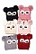 PACK OF 12 CUTE FUR LINED OWL BEANIES