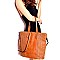 Fashionable Woven Detail Rustic 2 Way Tall Tote MH-CJF046
