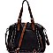 CHILLX Hematit-Tone Studded Large 2-Way Satchel MH-CJF062