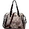 CHILLX Hematit-Tone Studded Large 2-Way Satchel MH-CJF062