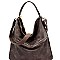 Stud Accent Perforated Rustic 2-Way Hobo MH-CJF063