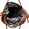 Woven Detail Perforated Rustic Large Satchel MH-CJF065