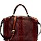 Woven Detail Perforated Rustic Large Satchel MH-CJF065