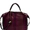 Woven Detail Perforated Rustic Large Satchel MH-CJF065