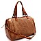 Perforated 2Tone Rustic Boston 2Way Bag