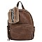 Fashion 2-in-1 Backpack & Fur Clutch