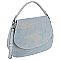 Vintage Denim Flap Crossbody Bag Satchel