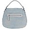 Vintage Denim Flap Crossbody Bag Satchel