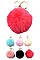 POM POM KEYCHAIN - Pack of 6 Pcs