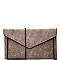 CL0097-LP Zipper Accent Envelope Clutch