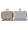 STRUCTURED MULTI RHINESTONE PARTY RING CLUTCH