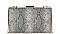FANCY SNAKE SKIN DESIGN CROSSBODY CLUTCH