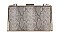 FANCY SNAKE SKIN DESIGN CROSSBODY CLUTCH