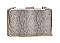 FANCY SNAKE SKIN DESIGN CROSSBODY CLUTCH