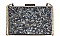 FASHION GEOMETRIC MARBLE LIKE DESIGN CROSSBODY CLUTCH