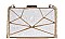 FASHION GEOMETRIC MARBLE LIKE DESIGN CROSSBODY CLUTCH