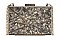 FASHION GEOMETRIC MARBLE LIKE DESIGN CROSSBODY CLUTCH