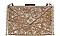 FASHION GEOMETRIC MARBLE LIKE DESIGN CROSSBODY CLUTCH