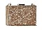 FASHION GEOMETRIC MARBLE LIKE DESIGN CROSSBODY CLUTCH