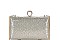 SPARKLING FASHION STRUCTURED CLUTCH WITH CHAIN