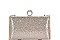 SPARKLING FASHION STRUCTURED CLUTCH WITH CHAIN