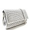 Rhinestone Embellished Med-length Clutch