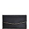 CLASSY SMOOTH PU LEATHER FASHION ENVELOPE CLUTCH WITH CHAIN STRAP JYCLT-97132