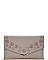 FASHIONABLE FLOWER TUCKED ENVELOPE CLUTCH WITH CHAIN JYCLW-3960