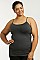 PACK OF 6 PIECES LADIES LONG POLY CAMISOL PLUS SIZE MUCM900X