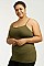 PACK OF 6 PIECES LADIES LONG POLY CAMISOL PLUS SIZE MUCM900X