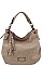 CHIC TEXTURED PU LEATHER DESIGNER FASHION DOUBLE TASSEL LONG STRAP HOBO BAG JYCMS-002