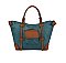 Fashion Colorblock Satchel