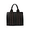 SOFT LEATHER HANDLE STITCH DETAIL TOTE